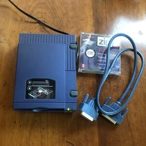 iOmega Zip Drive 100 MB SCSI External with Box and Cable-Vintage Storage
